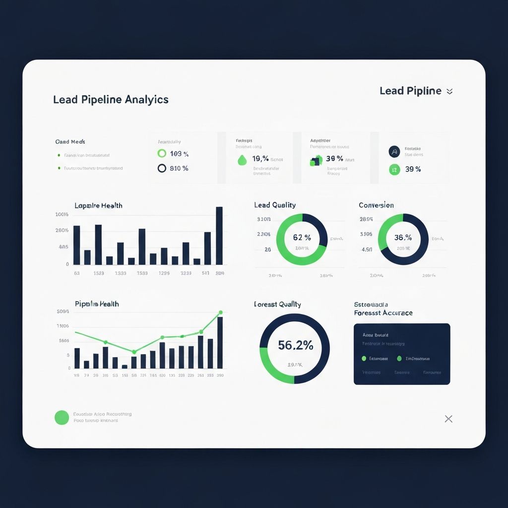 Lead qualification dashboard showing pipeline