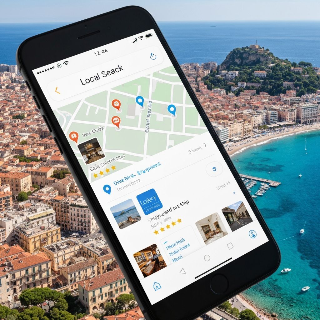 Google Maps local search results