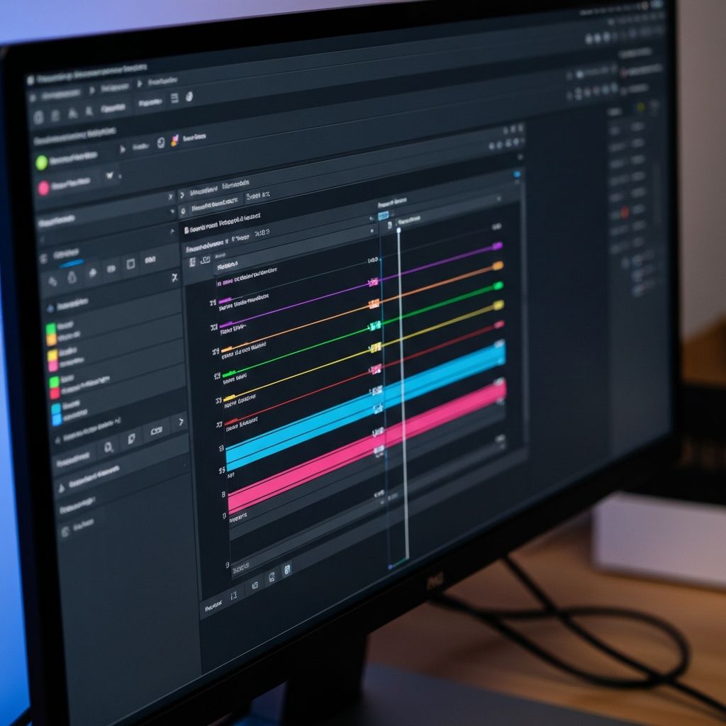 Motion graphics animation frames