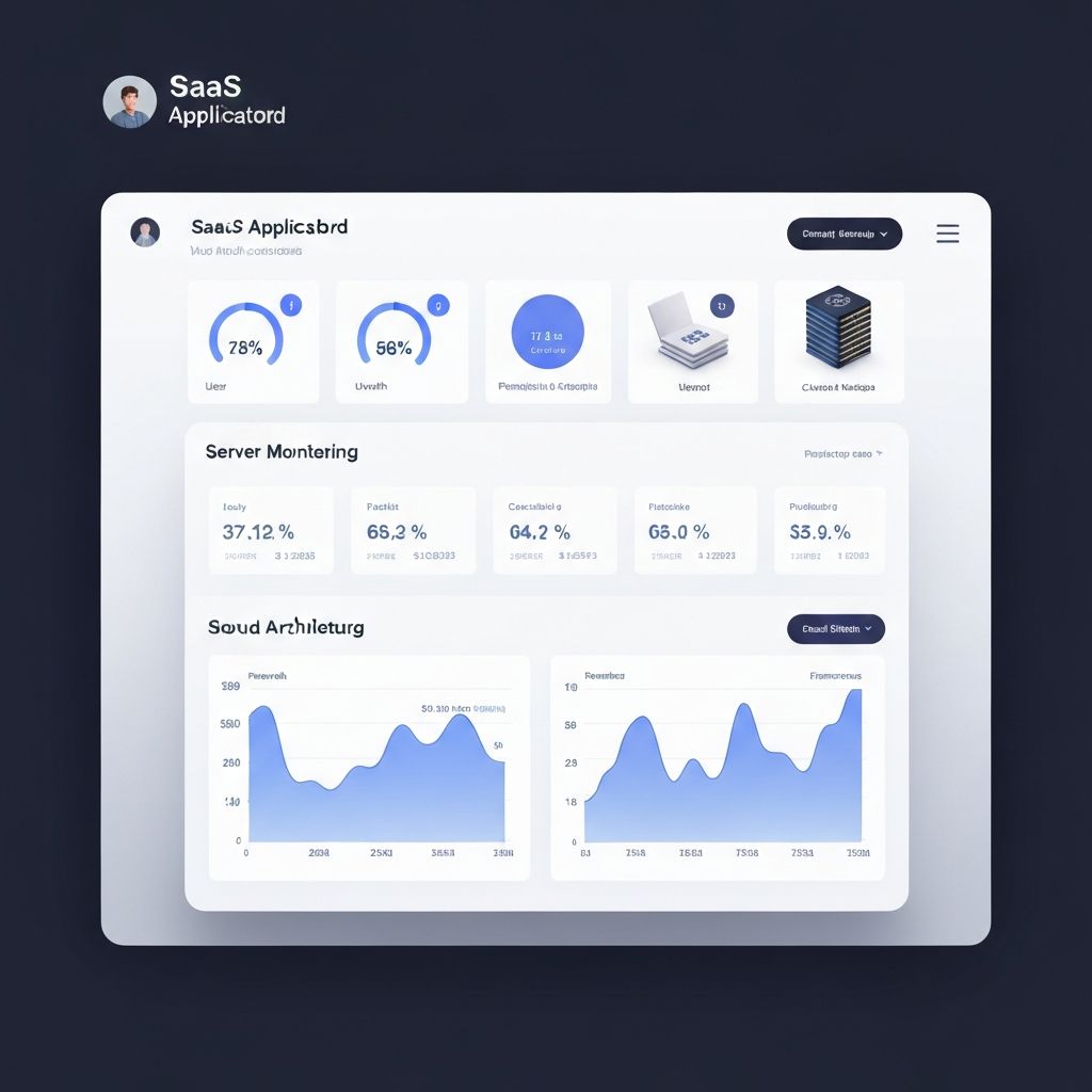 SaaS application dashboard showing scalability