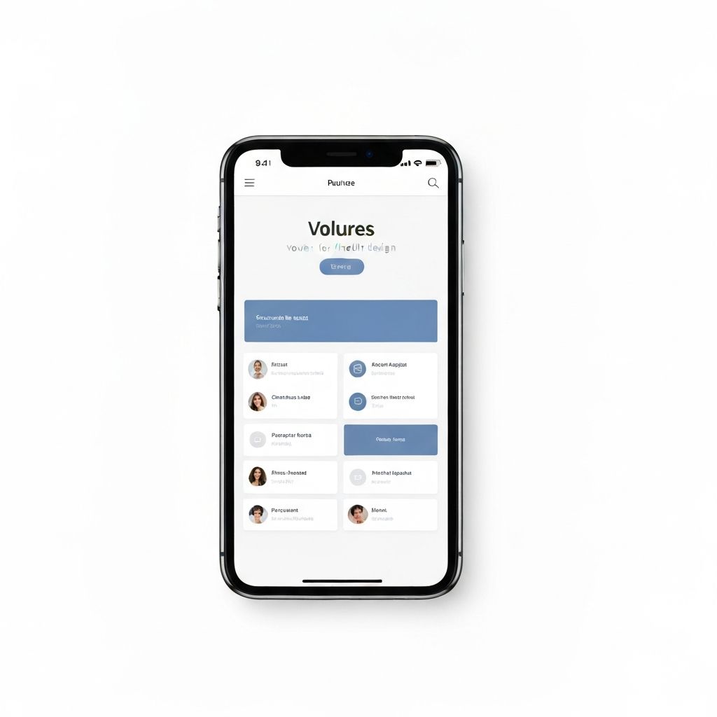 Mobile-first website design on iPhone